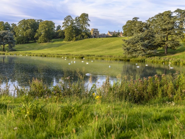 The Lake in Blenheim Palace, England The Lake in Blenheim Palace, England