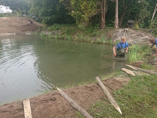 Marginal Pond Planting Marginal Pond Planting using Pre-Established Coir Rolls in Cornwall