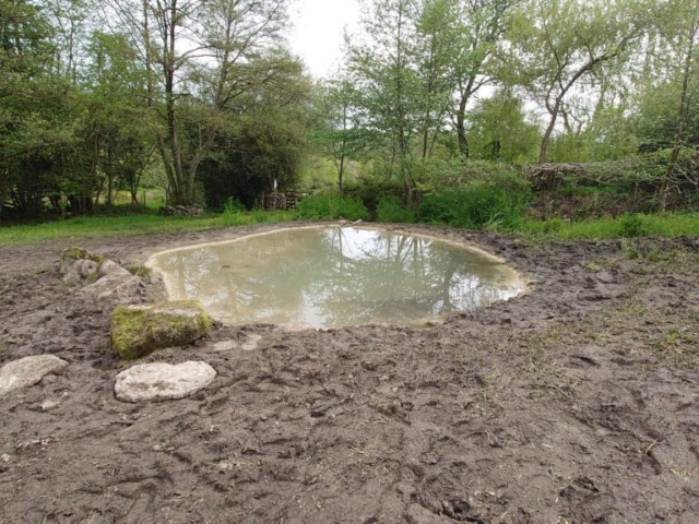 Pond Sealed with Natural Bentonite Pond Creation Dartmoor