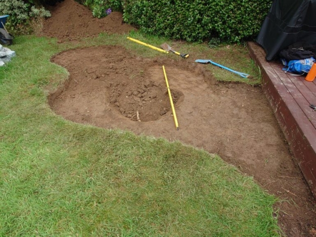 Excavation of Pond By Hand Wildlife Pond Construction Devon