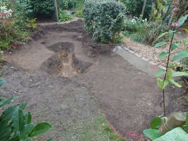 Excavation of New Pond By-Hand Pond Excavation Dorset