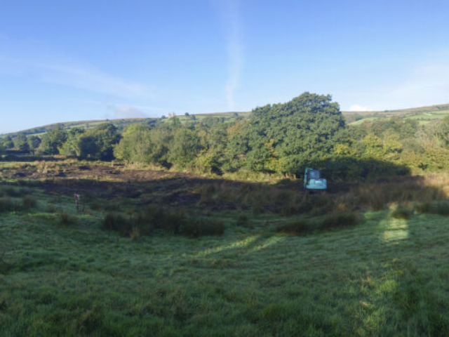 Part Way Through Wetland Restoration Works Wetland Restoration Project in Dartmoor National Park