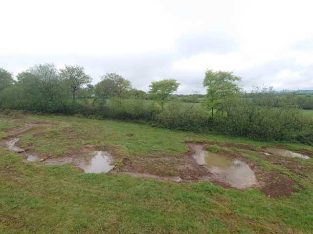 Creation of Scrapes & Pools with Meandering Watercourses Natural Flood Management Devon